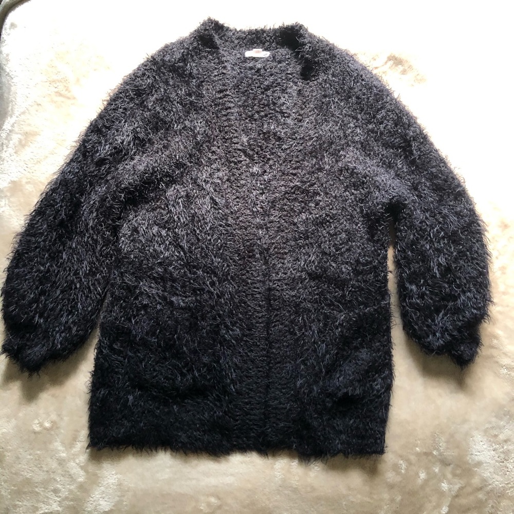 Fuzzy cardigan